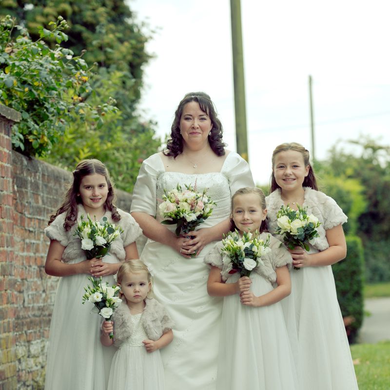 Beautiful bridal updo hairstyle